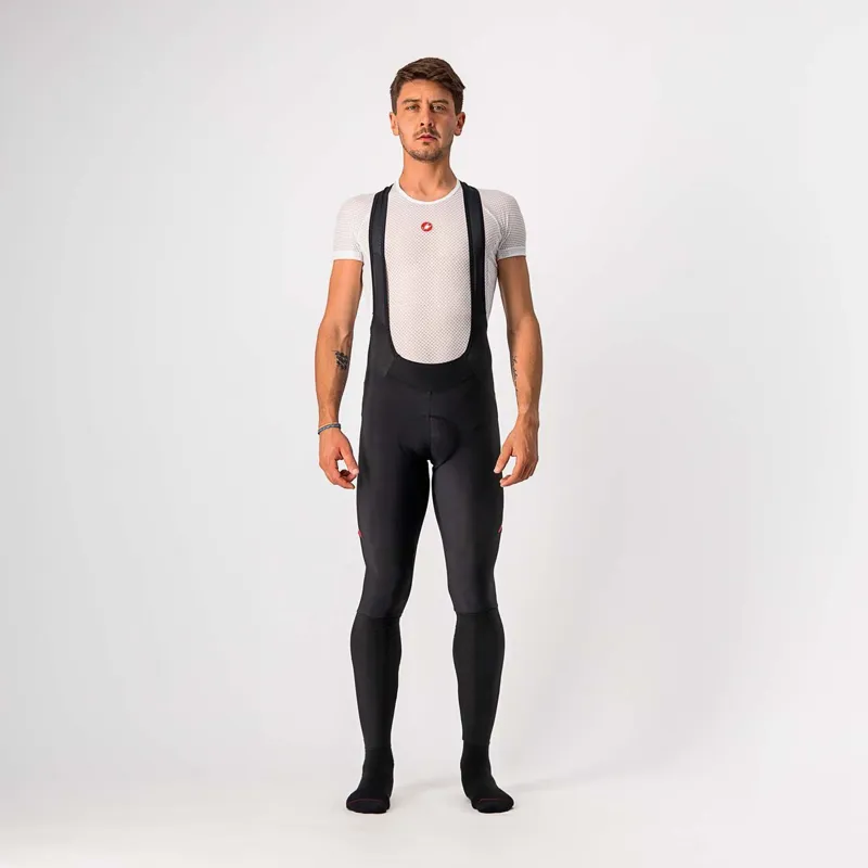 Castelli Velocissimo 5 Mens Bib Tights - Black/Red Reflex