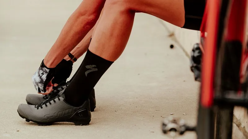 S-Works Recon Lace Gravel Cycling Shoes - White/White-6