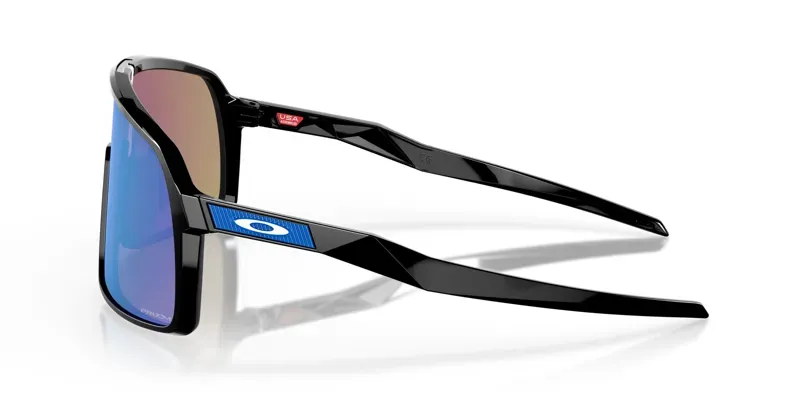 Oakley Sutro Sunglasses - Prizm Sapphire Lenses/Polished Black Frame-2