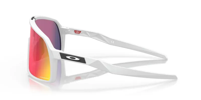 Oakley Sutro S Sunglasses - Prizm Road Lenses/Matte White Frame-2