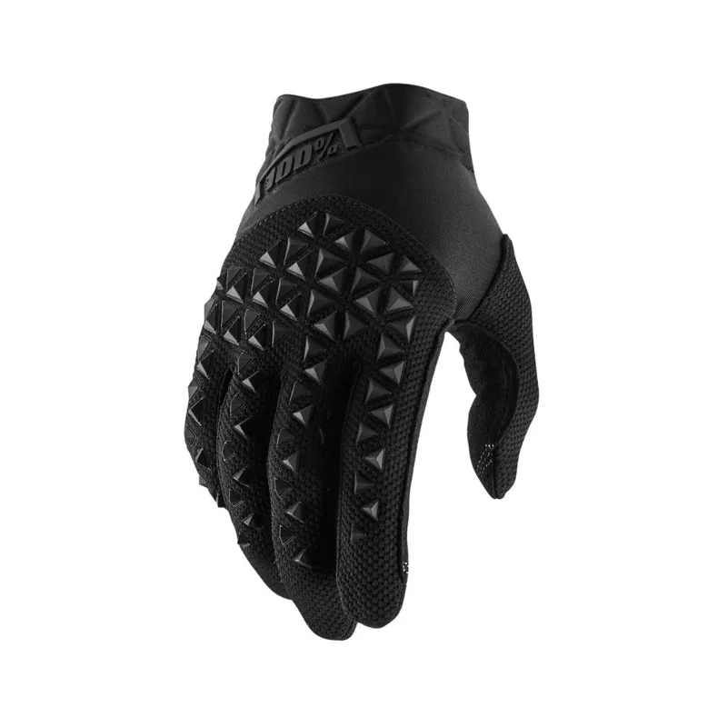 100 Airmatic Youth Kids Mountain Bike Gloves Black Charcoal
