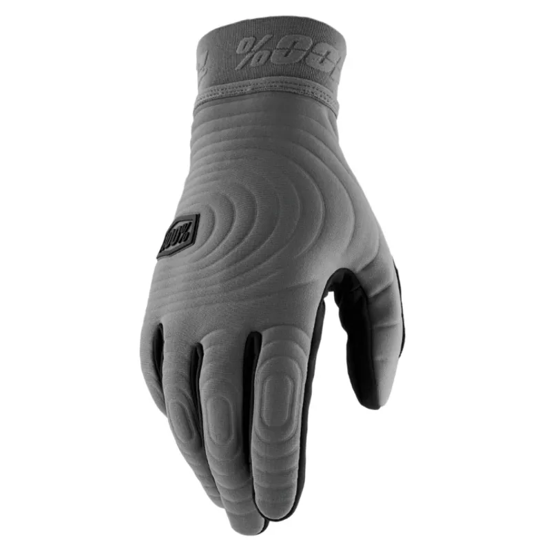 100 Percent Brisker Xtreme Gloves - Charcoal