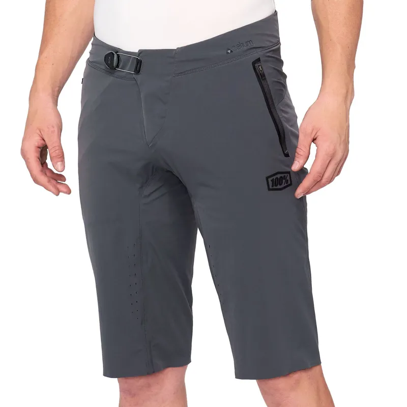 100% Celium Mens Mountain Bike Shorts - Charcoal