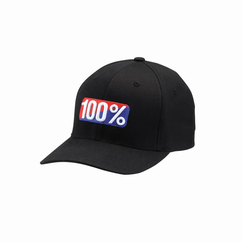 100% Classic Flexfit Hat - Black