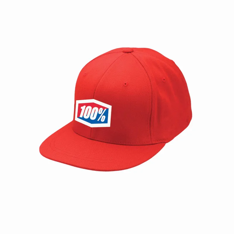 100% J-Fit Flexfit Mountain Bike Hat - Red