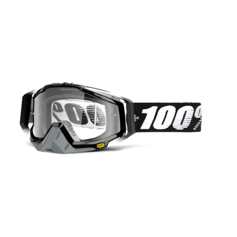 100 Percent Racecraft Goggles - Abyss Black/Clear Lens
