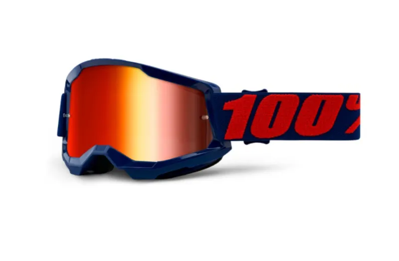 100 Percent Strata 2 Goggle - Masego/Red Mirror Lens