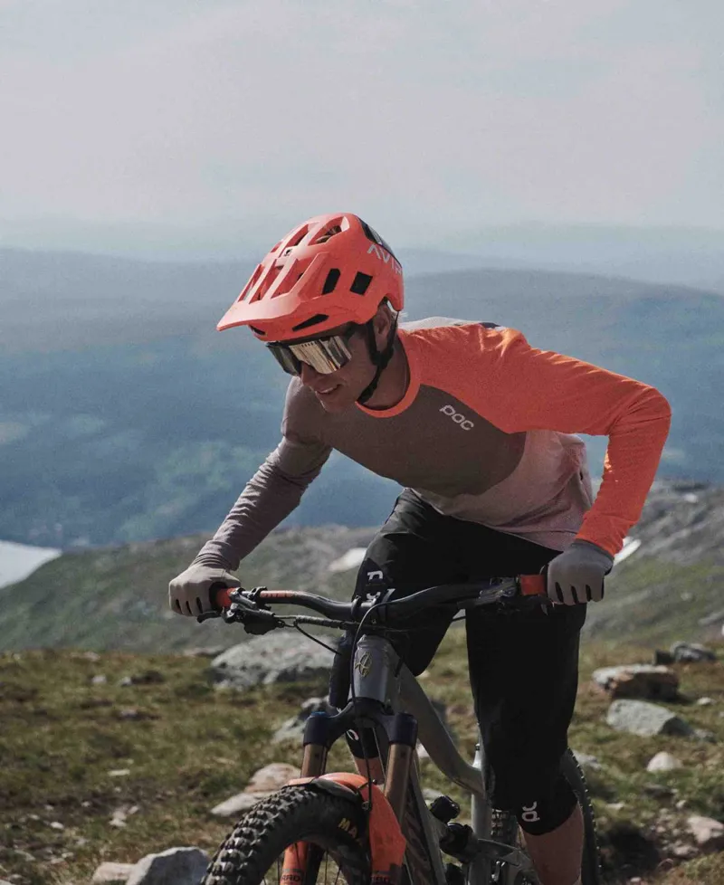 POC Kortal Race MTB Helmet with MIPS - Fluorescent Orange AVIP/Uranium Black Matte-5