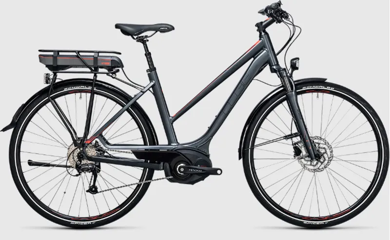 2017 Cube Touring Hybrid 400 Electric Bike - Grey-2