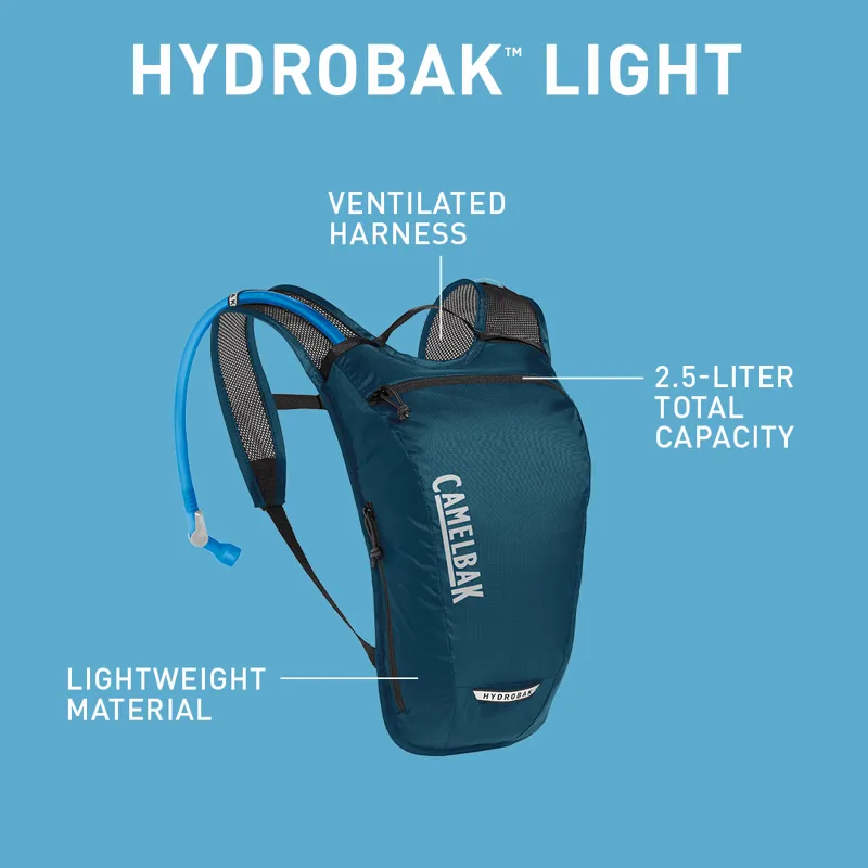 Camelbak Hydrobak 4L Light Hydration Pack with 1.5L Reservoir - Black/Silver-1