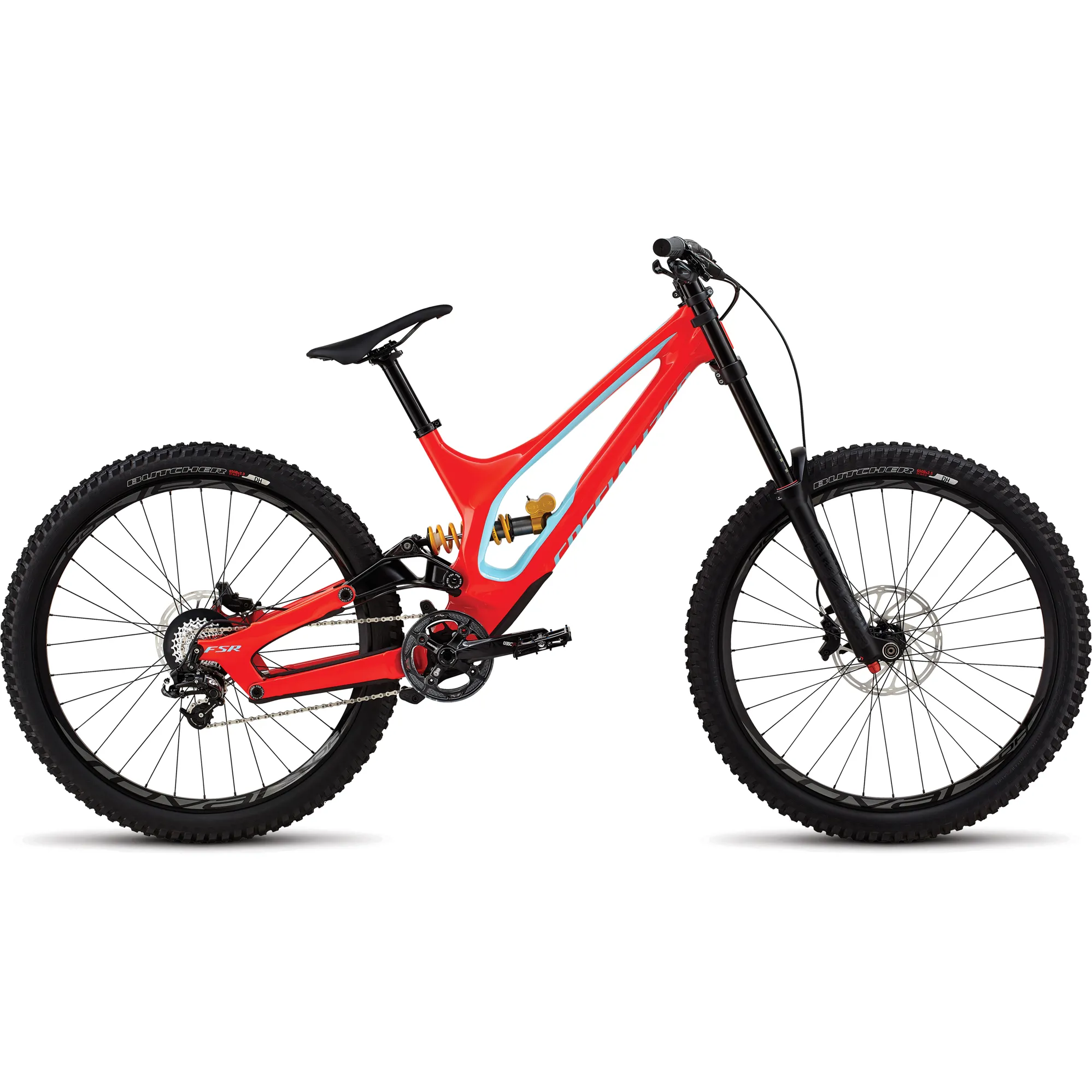Ex-Demo: 2018 Specialized Demo I Carbon Downhill Mountain Bike Gloss Red Short