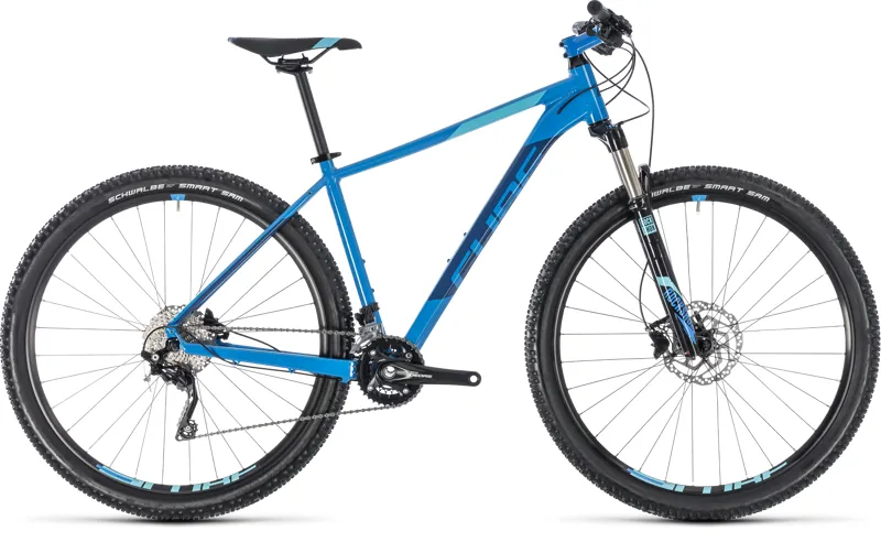 2018 Cube Attention SL Mens Mountain Bike - Aqua Blue/Black