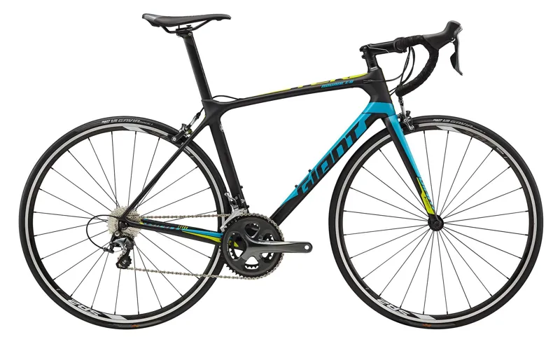2018 Giant TCR Advanced 3 Mens Carbon Road Bike Matt Black/Blue/Y