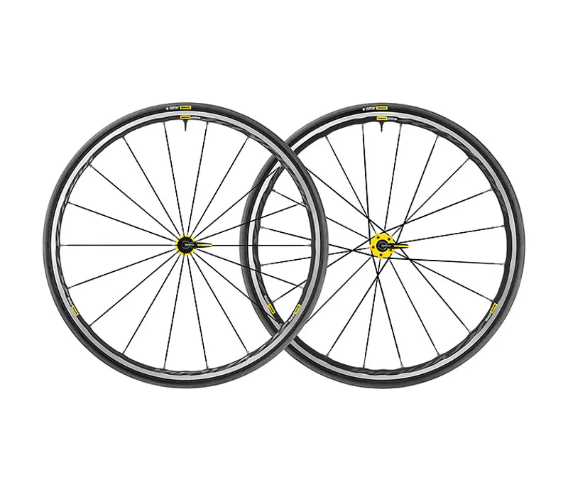 2018 Mavic Ksyrium Elite UST Road Wheelset - Pair - Yellow