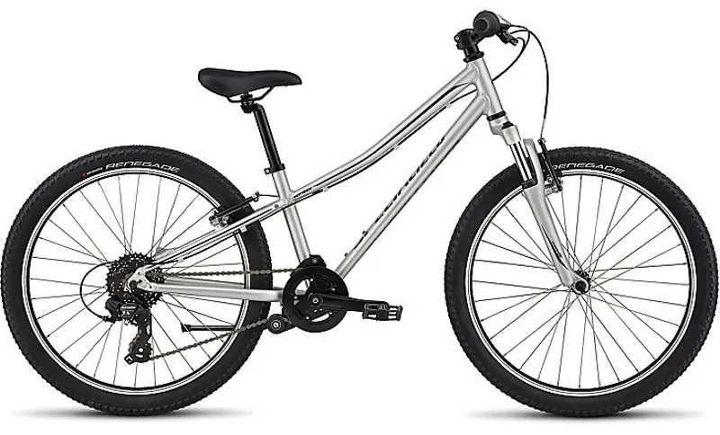 2019 Specialized Hotrock 24 Kids Bike Light Silver/Black