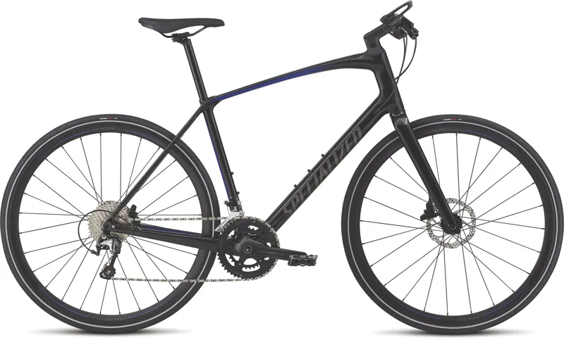 2019 Specialized Sirrus Elite Carbon Mens Hybrid Bike - Black