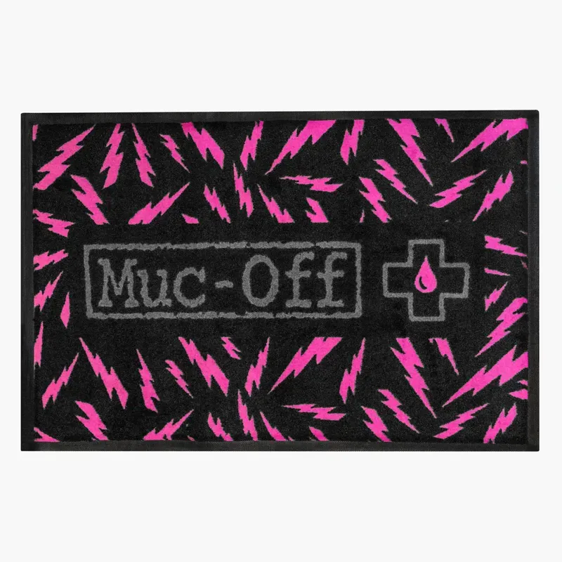 Muc-Off Ridiculously Absorbent Floor Mat - Black/Pink