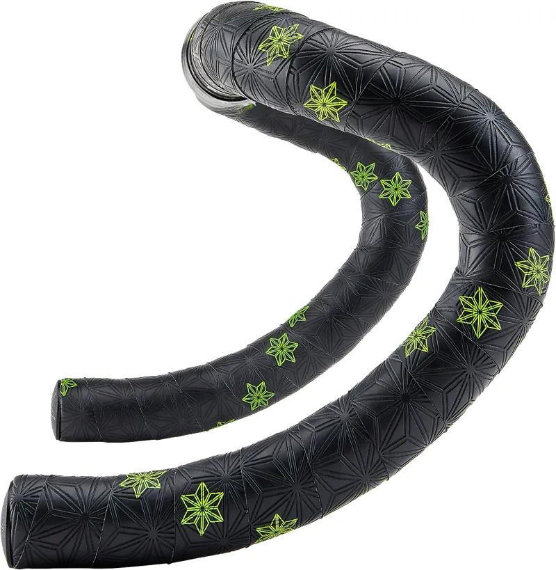 Supacaz Super Sticky Kush Galaxy Handlebar Tape - Neon Yellow Print