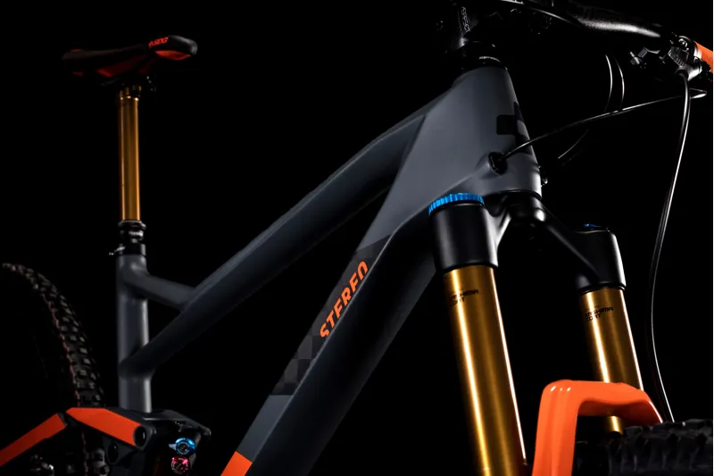 2019 Cube Stereo 150 C:68 TM 29 Mens Mountain Bike - Grey/Orange-1