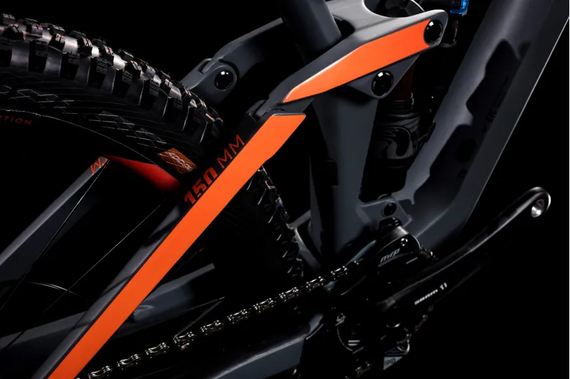 2019 Cube Stereo 150 C:68 TM 29 Mens Mountain Bike - Grey/Orange-4