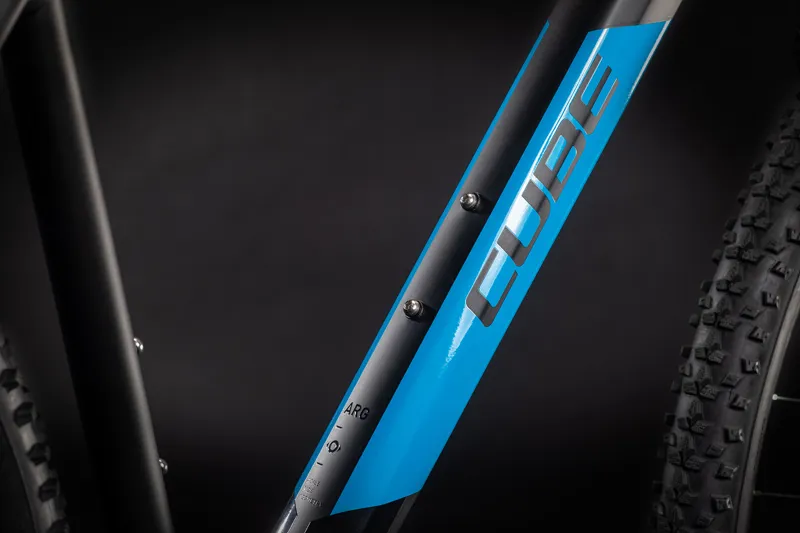 2021 Cube Aim Pro Hardtail Mountain Bike - Black/Blue-4