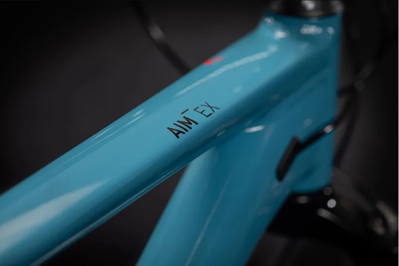 2021 Cube Aim EX Hardtail Mountain Bike Blue Red