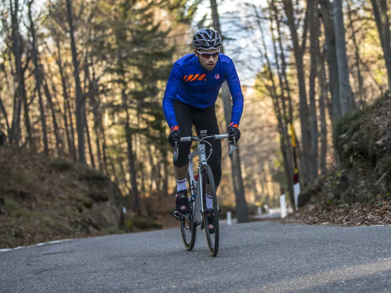 Castelli Pisa Mens Jersey FZ - Dark Steel Blue-1