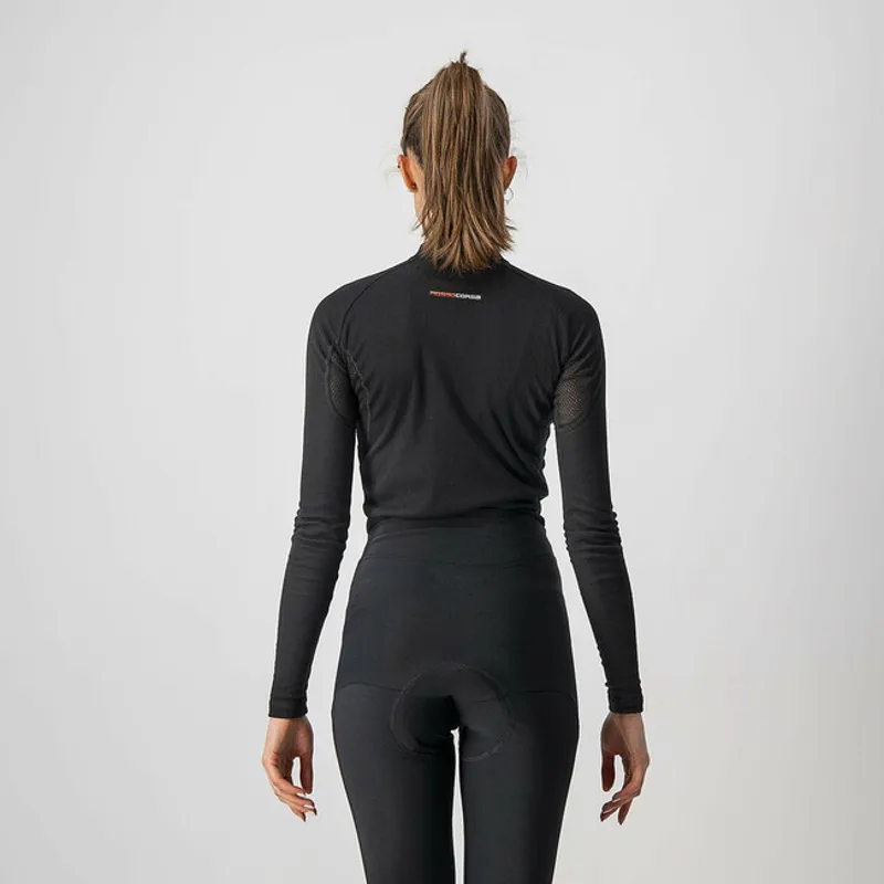 Castelli Flanders 2 Warm Long Sleeve Womens Cycling Base Layer - Black - Size Large-6