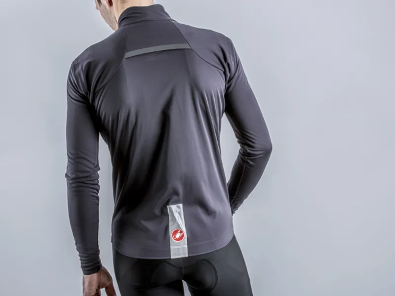 Castelli Goccia Mens Jacket - Dark Grey - Size Medium-4