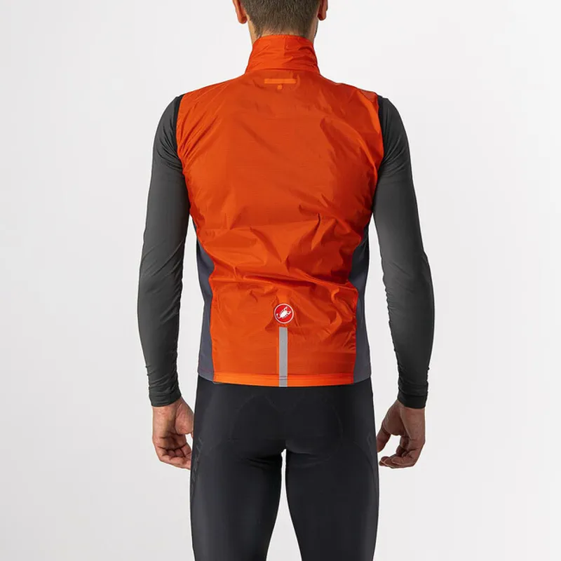 Castelli Squadra Stretch Mens Vest - Fiery Red/Dark Grey-1