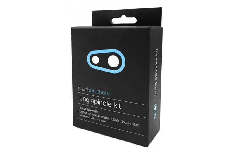 Crankbrothers Long Spindle Pedal Kit - Silver/Black