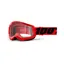 100% Strata 2 Motocross Goggles - Red/Clear Lens