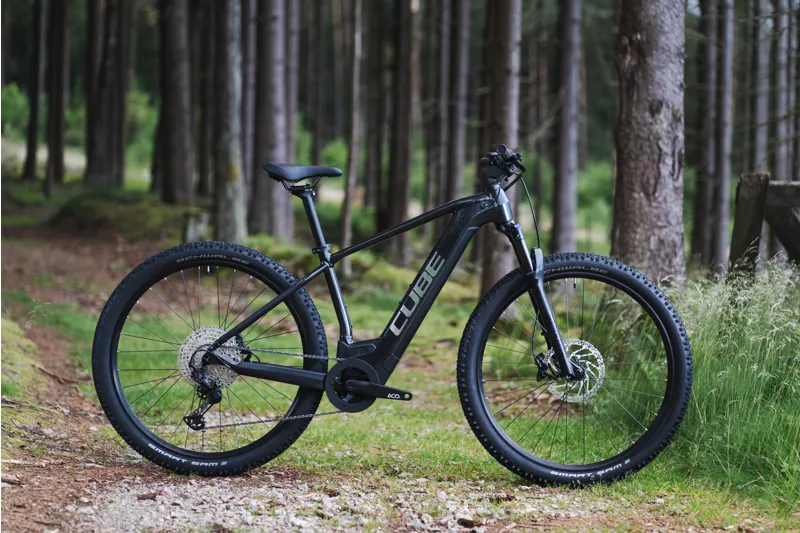2022 Cube Reaction Hybrid Race 625 Electric Mountain Bike - Grey/Metal-1