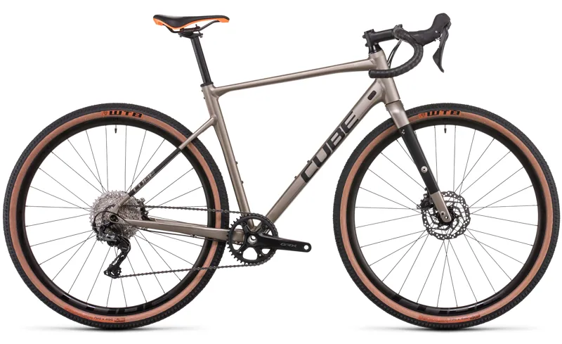 2022 Cube Nuroad EX Gravel Road Bike - Flash Stone/Orange
