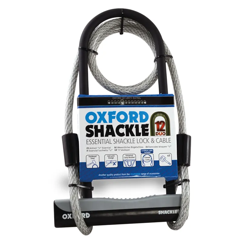 Oxford 1200mm Lockmate Shackle 12 Duo U-Lock Bicycle Lock - Black
