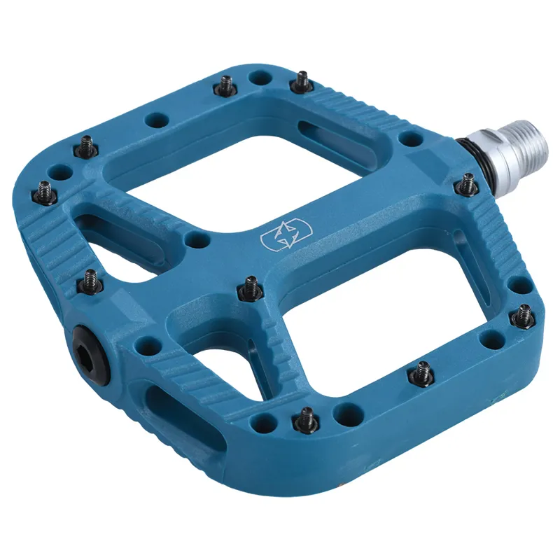 Oxford Loam Nylon Flat Pedals - Blue