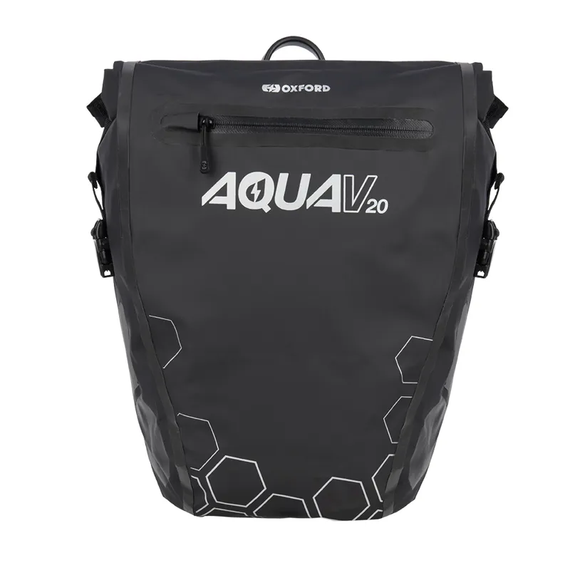 Oxford Aqua V 20 Single QR Pannier Bag - Black