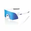 100% S3 Cycling Sunglasses - Matte White/HiPER Blue Multilayer Mirror
