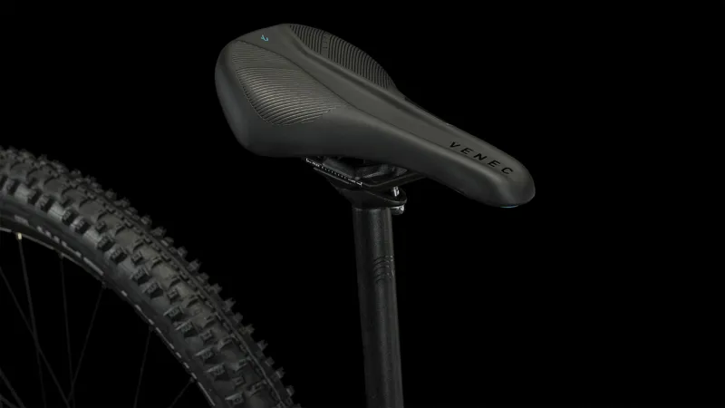 2024 Cube Aim Race Hardtail Mountain Bike - Black/Azure-6