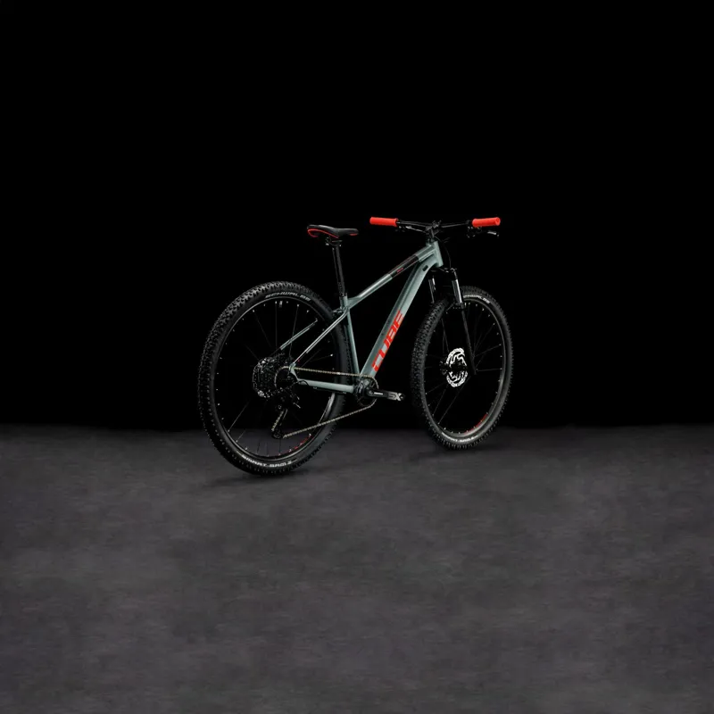 2024 Cube Analog Hardtail Mountain Bike - Flash Grey/Red-6