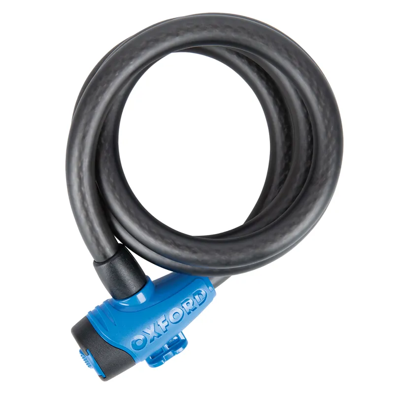 Oxford Cable15 15mm x 1500mm Bicycle Cable Lock - Smoke