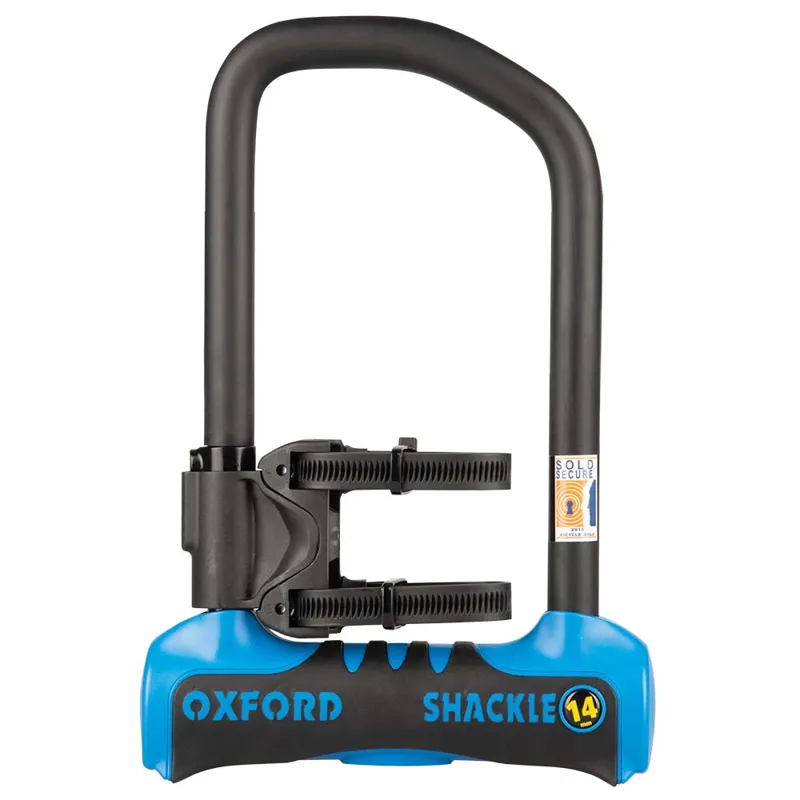 Oxford Shackle14 Pro U-Lock 260mm x 177mm Bicycle Lock - Blue