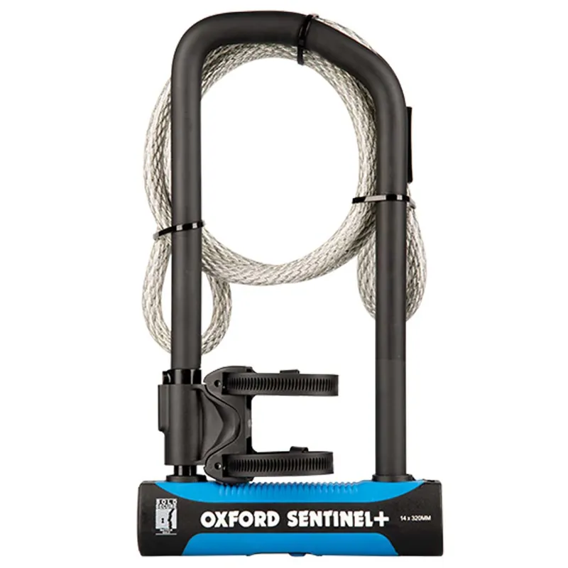 Oxford Sentinel Pro Duo U-Lock 320mm x 177mm Bicycle Lock and Cable