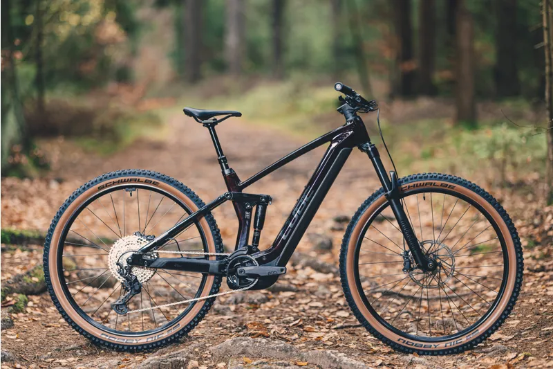 2023 Cube Stereo Hybrid 140 HPC Race 750 Electric Mountain Bike - Liquid Red-1