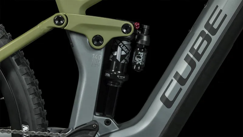 2024 Cube Stereo Hybrid 140 HPC TM 750 Electric Bike - Grey - Size Small-6