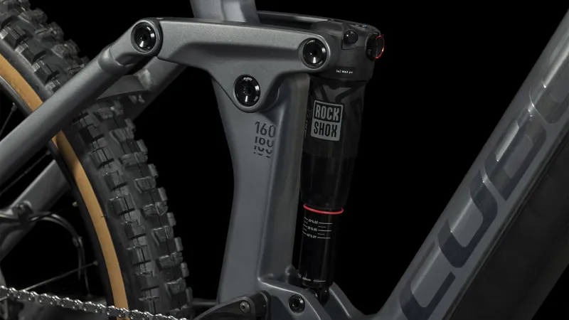 2024 Cube Stereo Hybrid 160 HPC Race 750 27.5 Electric Mountain Bike - Grey/Metal-5