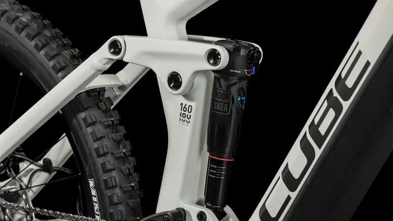 2024 Cube Stereo Hybrid 160 HPC SLX 750 27.5 Electric Mountain Bike - Grey-5