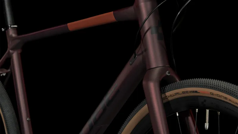 2023 Cube Nulane Race Gravel Bike - Ruby Red/Black-4