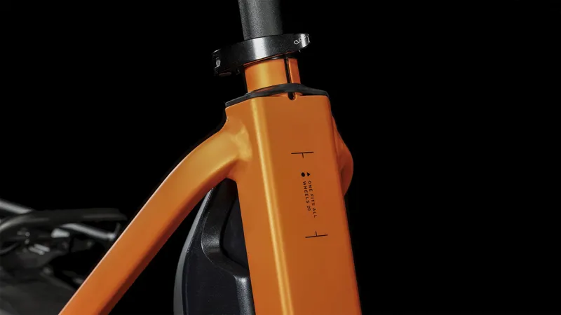 2024 Cube Compact Hybrid 500 Electric Hybrid Bike - Black/Spark Orange-5