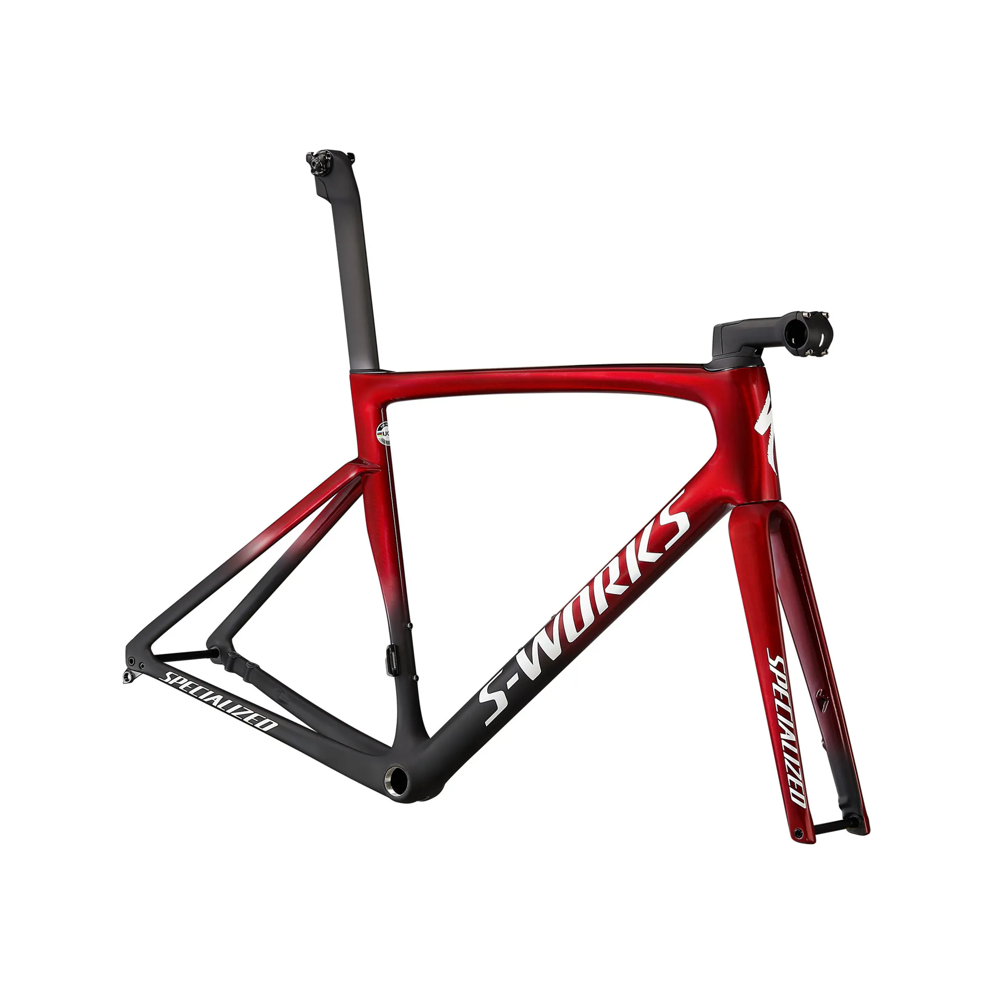 2022 S-Works Tarmac SL7 Road Bike Frameset Red Tint/Metallic White